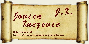 Jovica Knežević vizit kartica